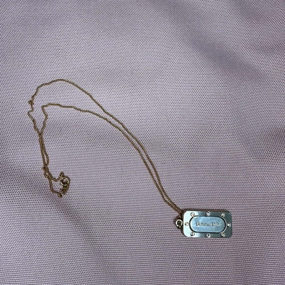 Christian Dior Silver and Gold Necklace